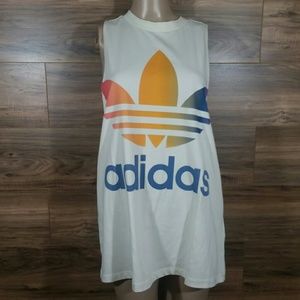 NWT Adidas Rainbow Trefoil Racerback Muscle Tank